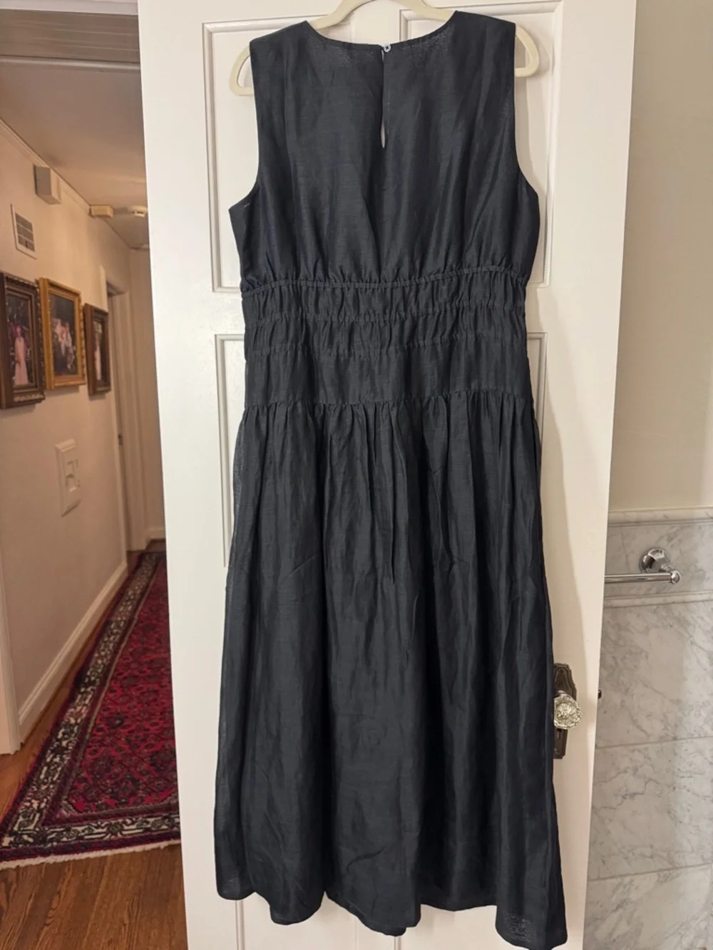 J.Crew Tall Hyacinth V-neck dress in ramie CJ398